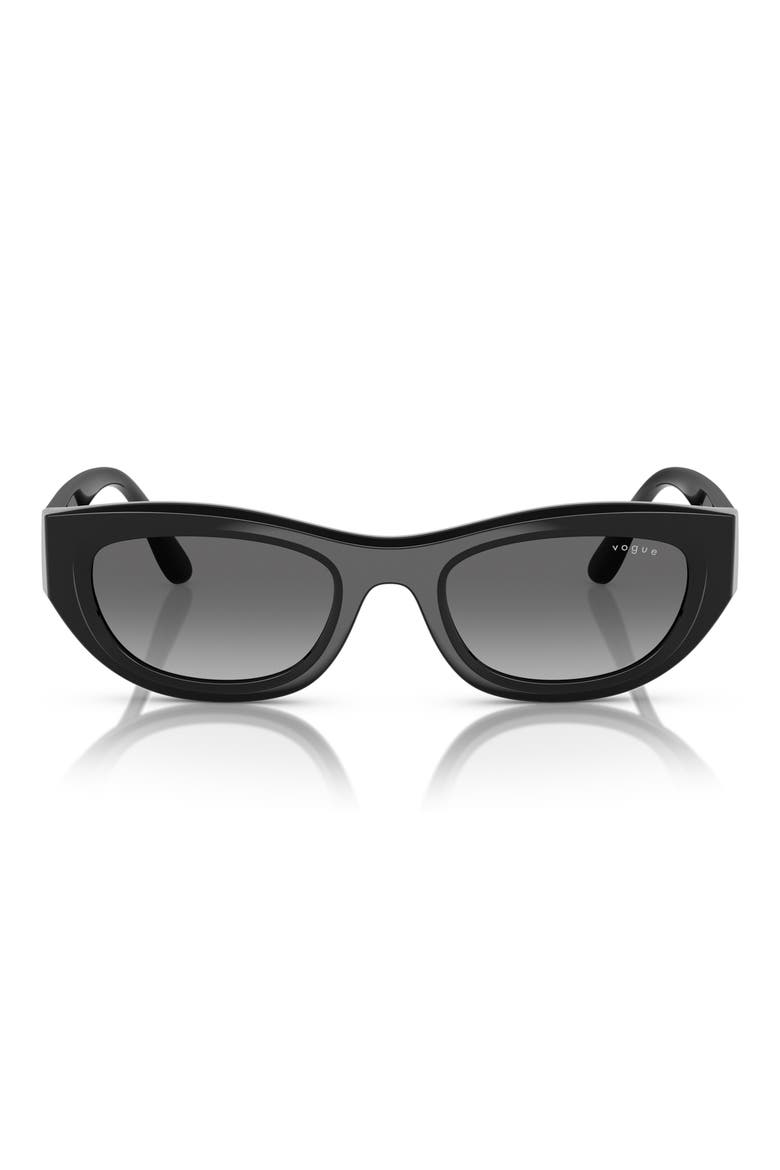 51mm Cat Eye Sunglasses, Alternate, color, BLACK
