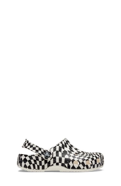 Crocs Kids' Classic Warped Checker Clog