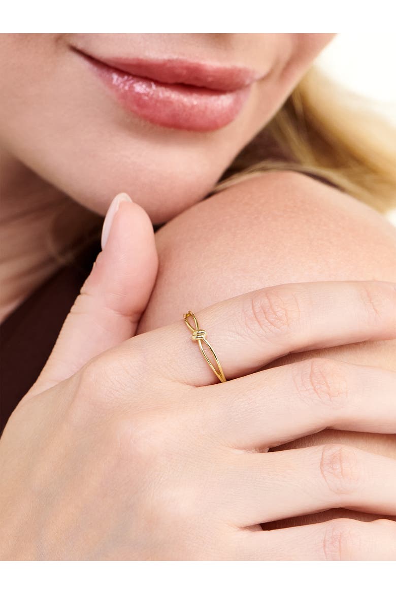 Knot Ring in 14K Gold, Alternate, color, Gold