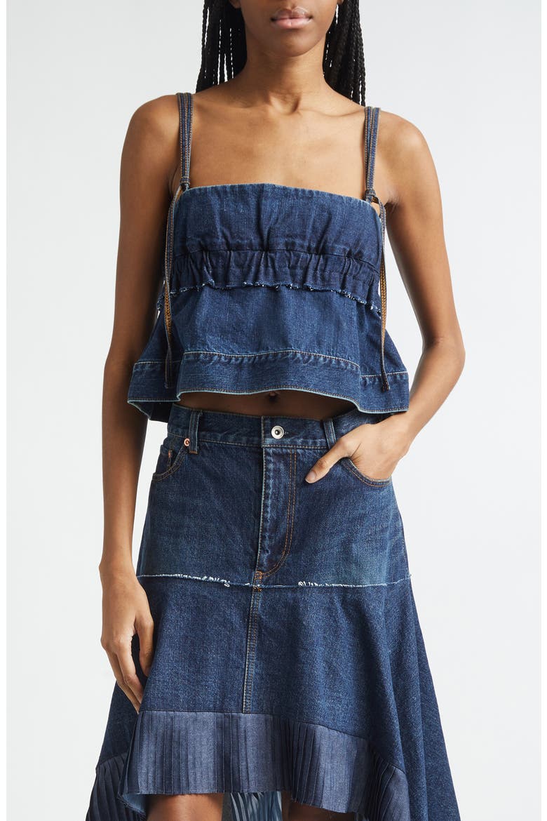Crop Denim Camisole (Women) | Nordstrom