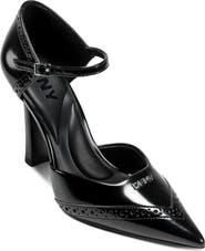 DKNY Carmyn Ankle Strap Pointed Toe Pump