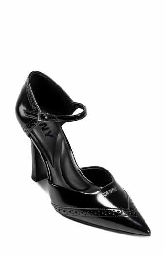 DKNY Carmyn Ankle Strap Pointed Toe Pump