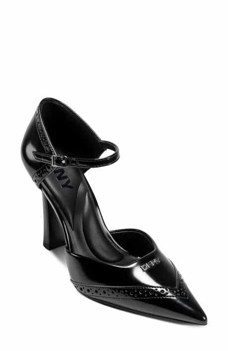 DKNY Carmyn Ankle Strap Pointed Toe Pump