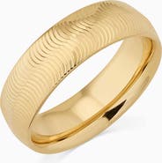 Oradina 14K Yellow Gold Forever Band II Statement Ring