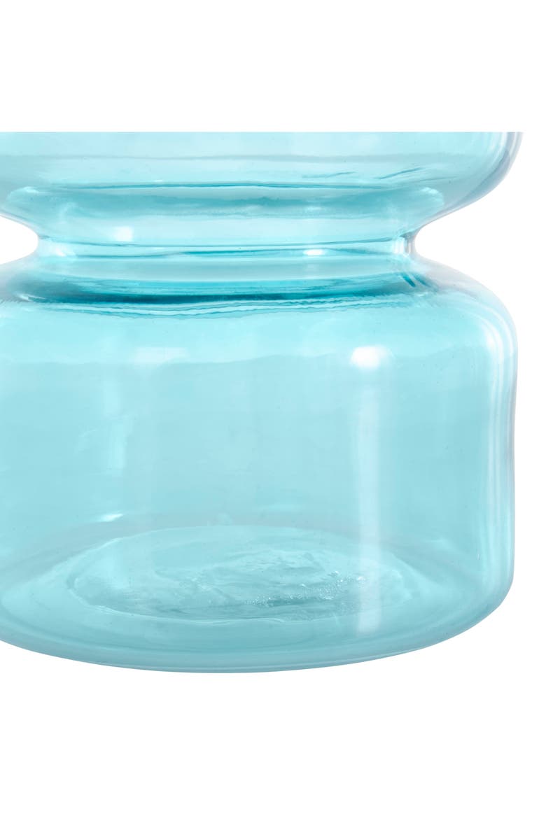 VIVIAN LUNE HOME Set Of 2 Glass Vases, Alternate, color, Blue