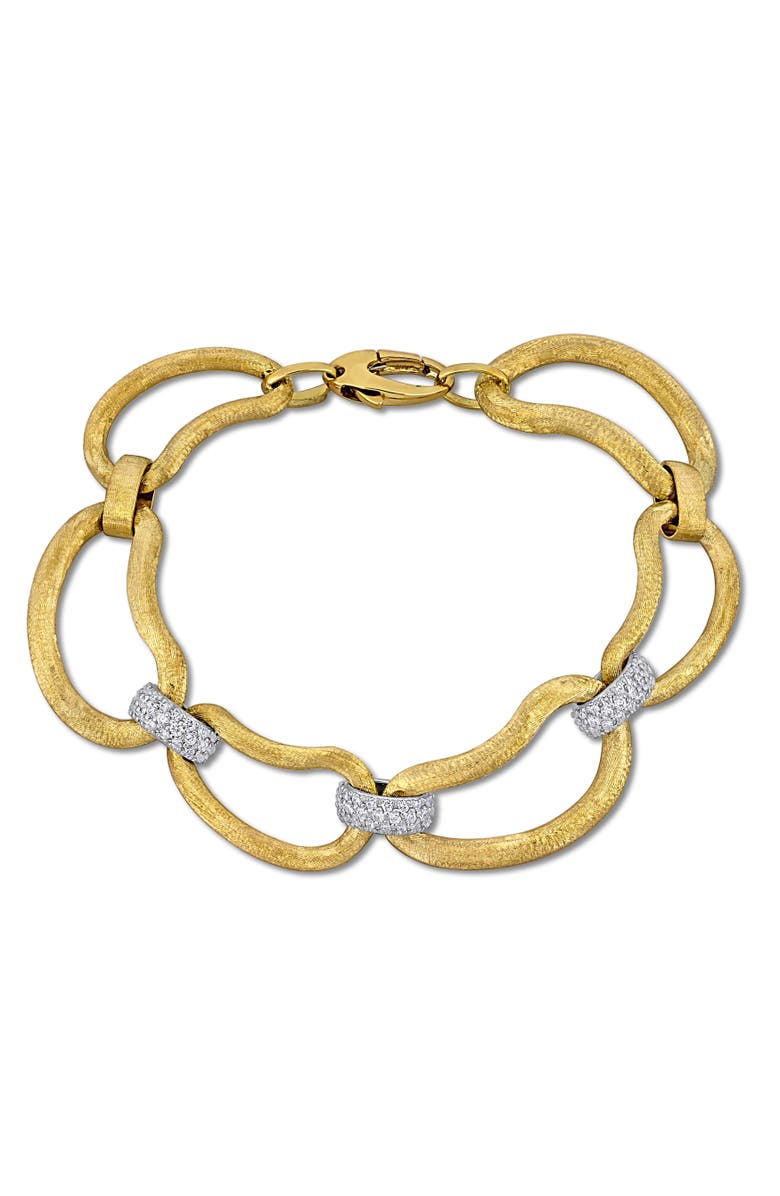 Julianna B. Diamond Fabiform Link Chain Bracelet 14k, Main, color, 14K Gold