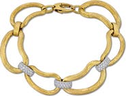 Julianna B. Diamond Fabiform Link Chain Bracelet 14k
