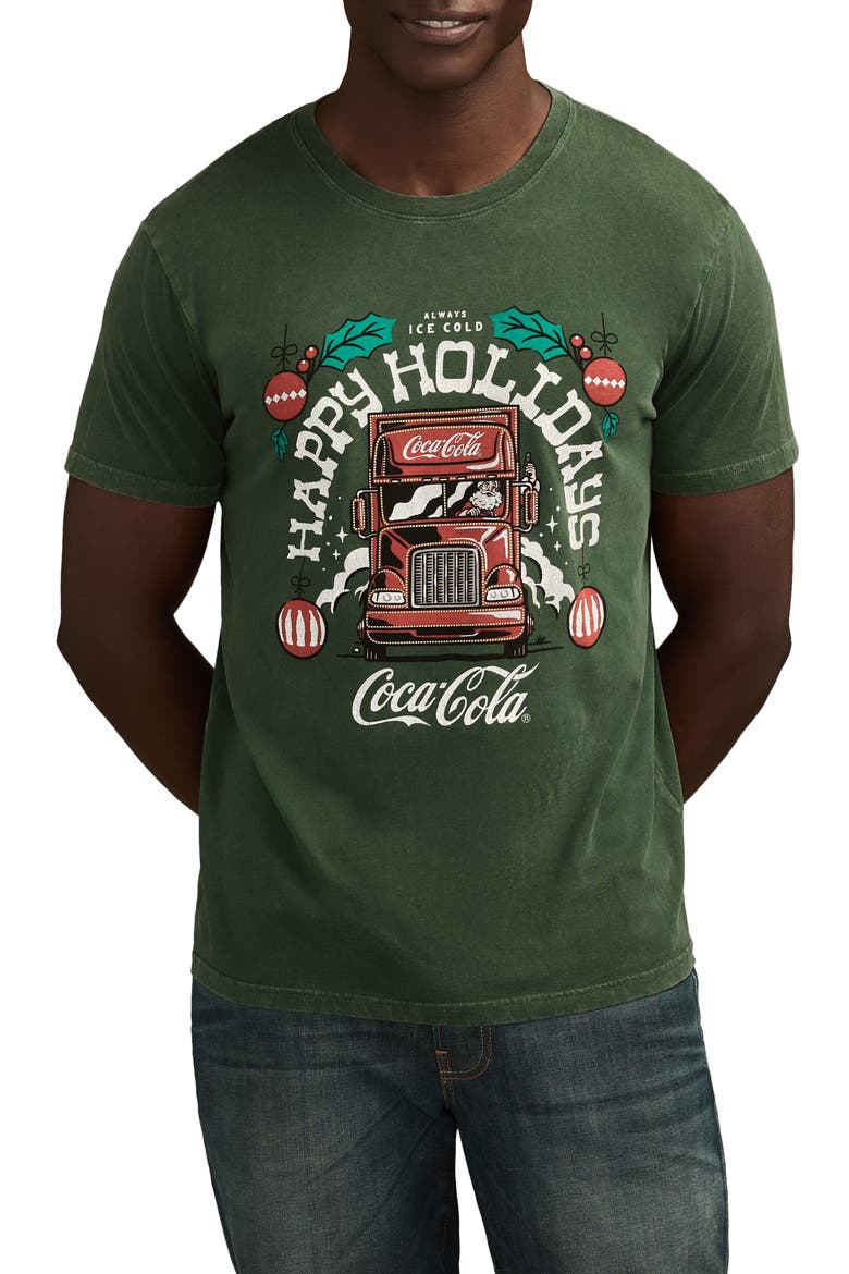 Coca-Cola® Truck Cotton Graphic T-Shirt, Main, color, SYCAMORE