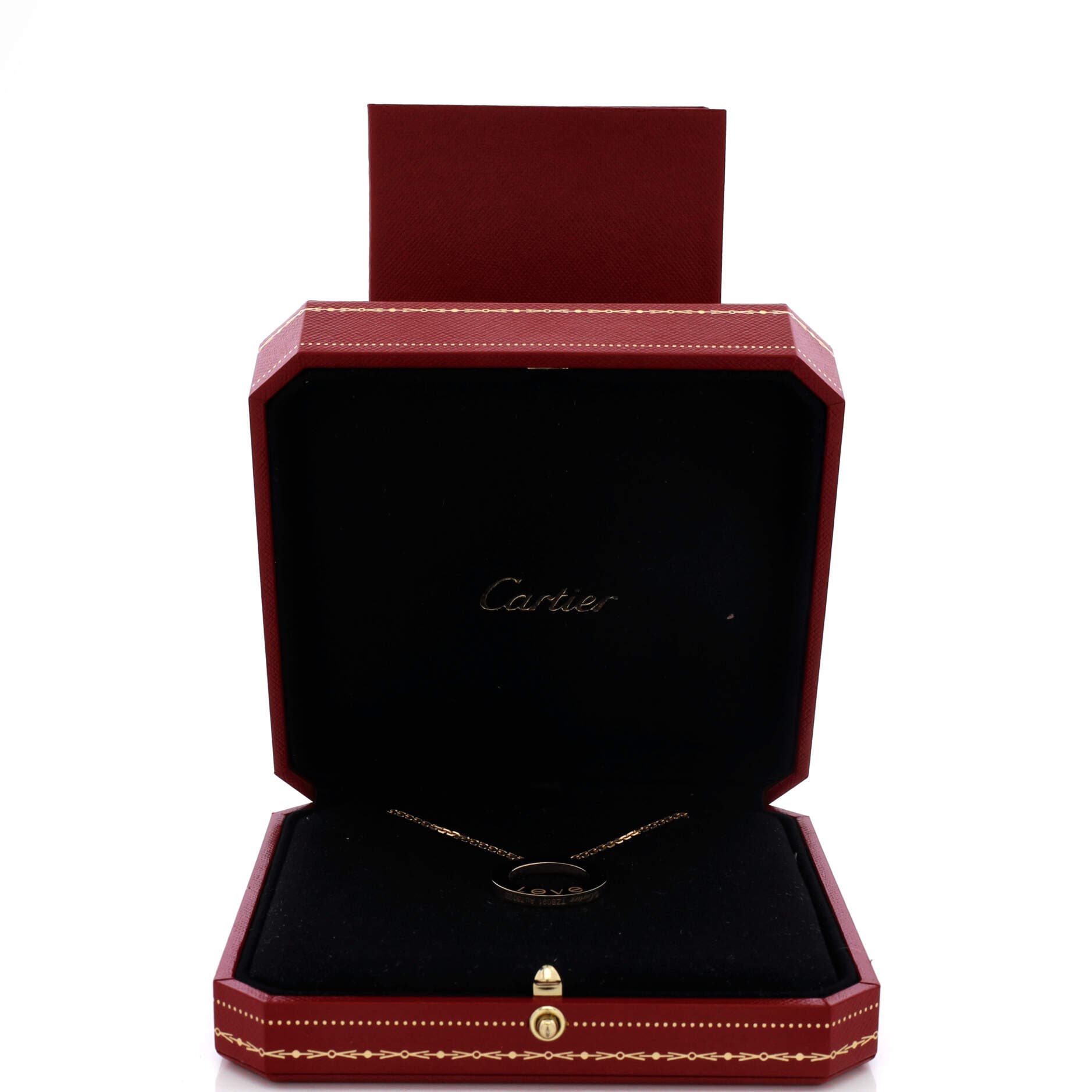 Love Pendant Necklace 18K Yellow Gold, Alternate, color, Metallic Gold