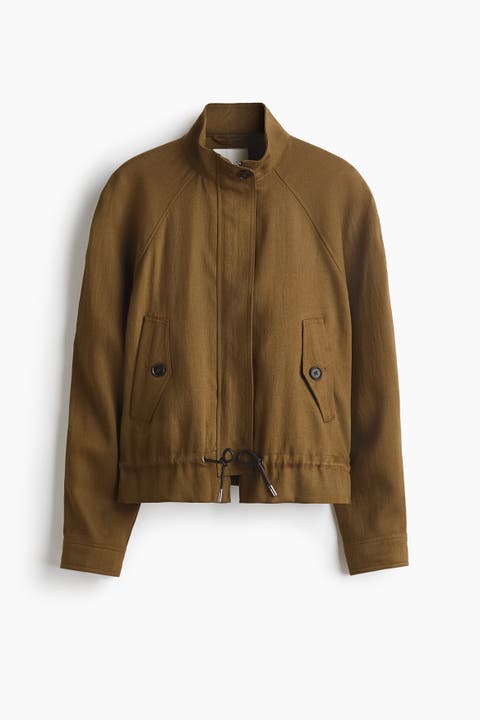 Oversized Linen-blend Jacket