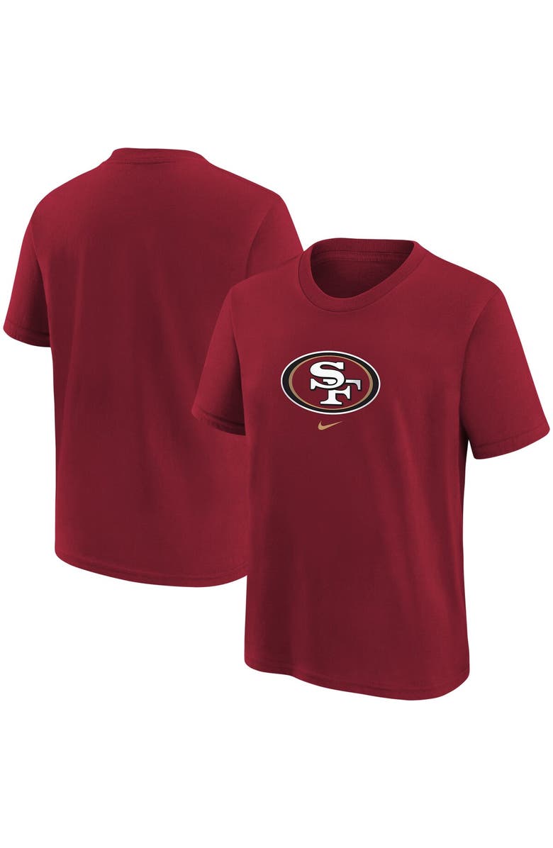 Nike Youth Nike Scarlet San Francisco 49ers Logo T-Shirt, Alternate, color, Scarlet