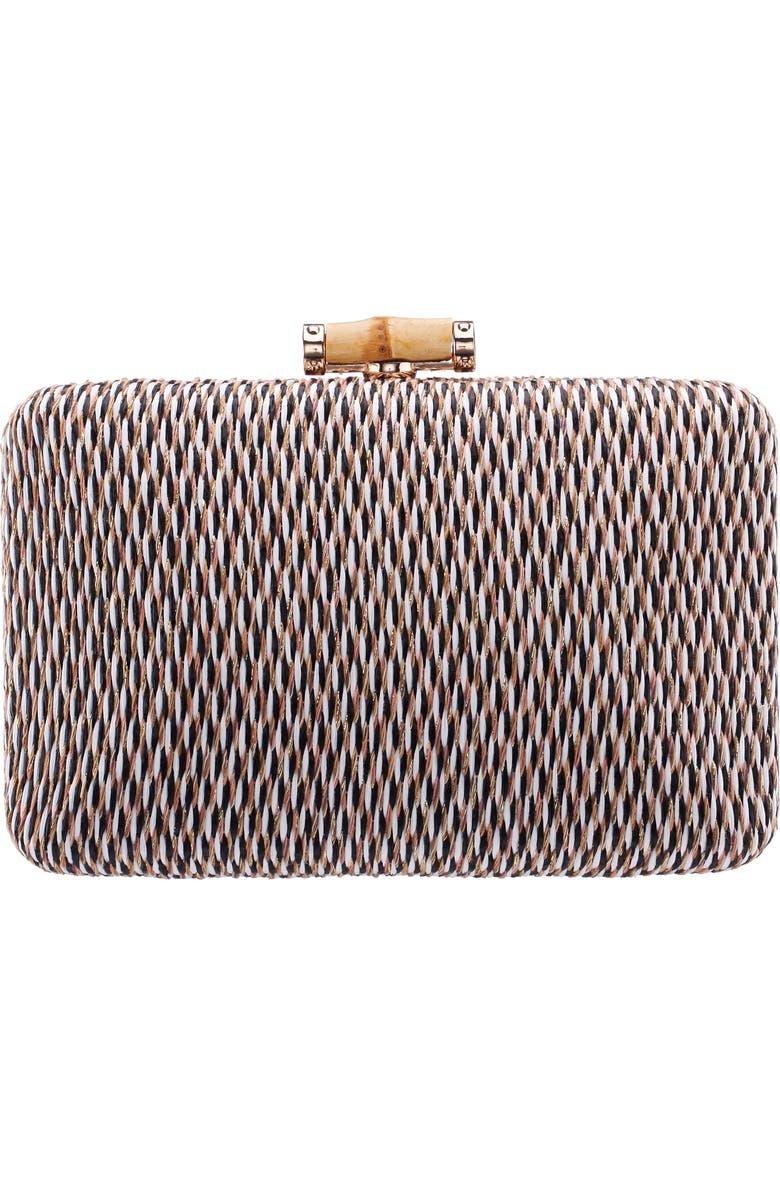Nina Malia Frame Clutch, Alternate, color, Neutral Multi