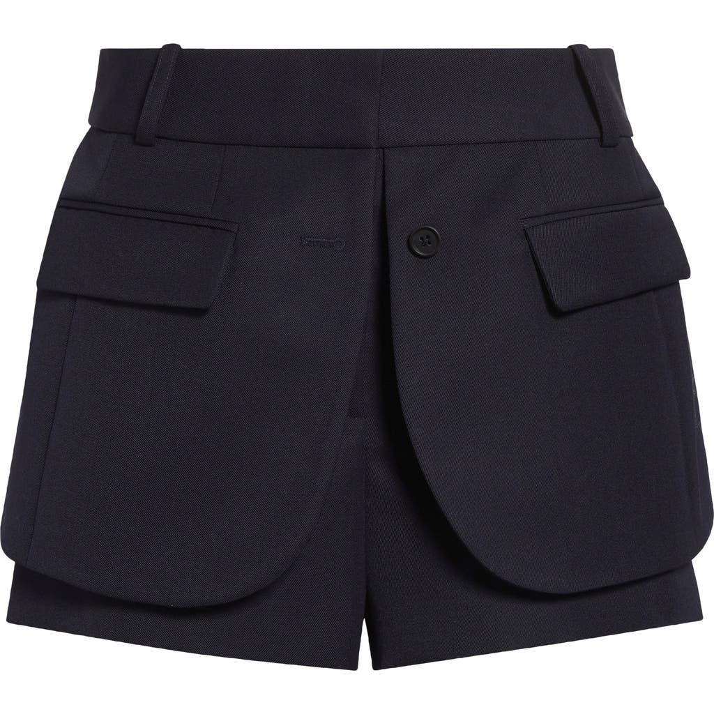 Monse Jacket Hem Shorts In Midnight