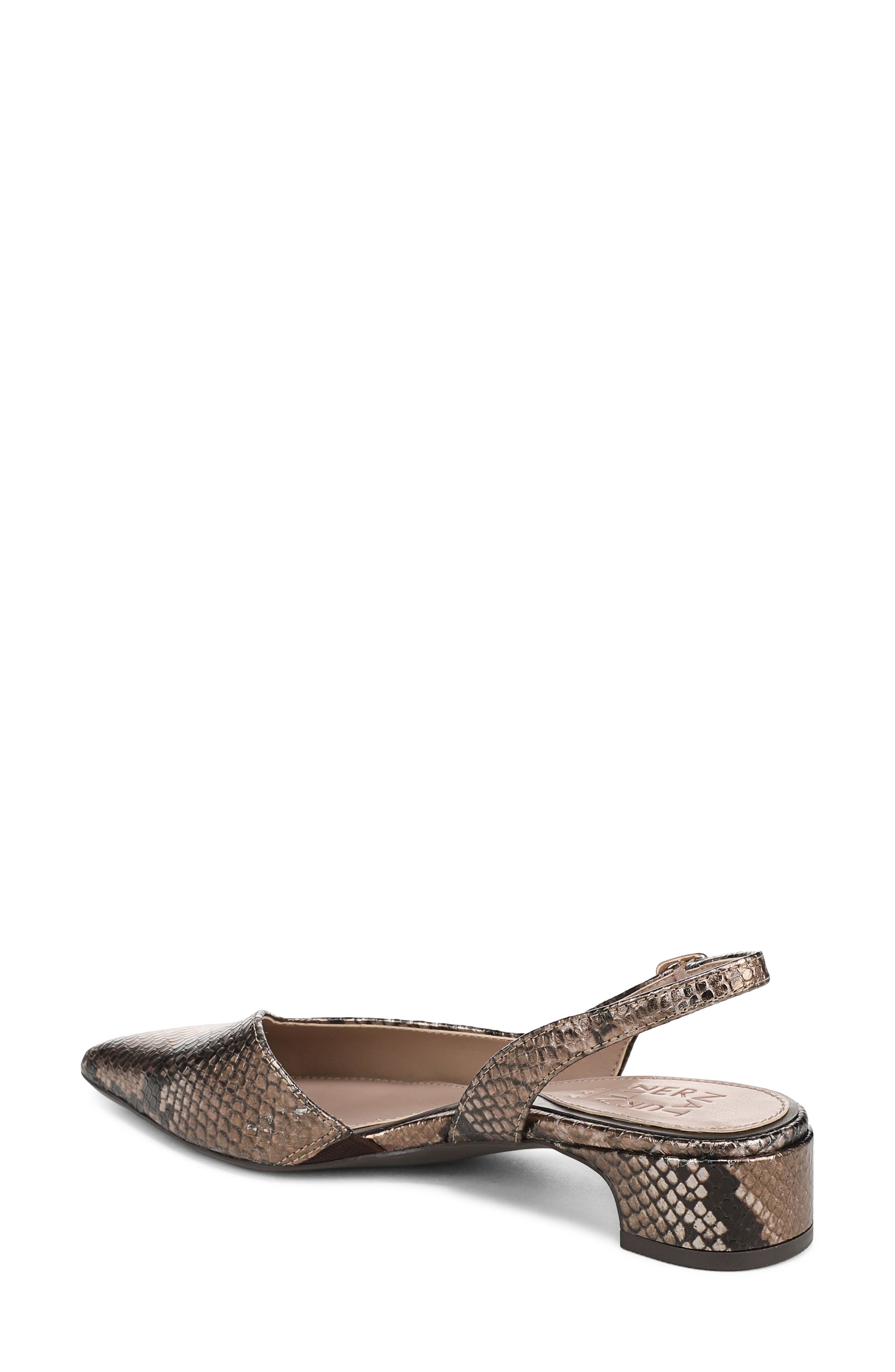 Rhett Pointed Toe Slingback Pump, Alternate, color, OLD GOLD LEATHER