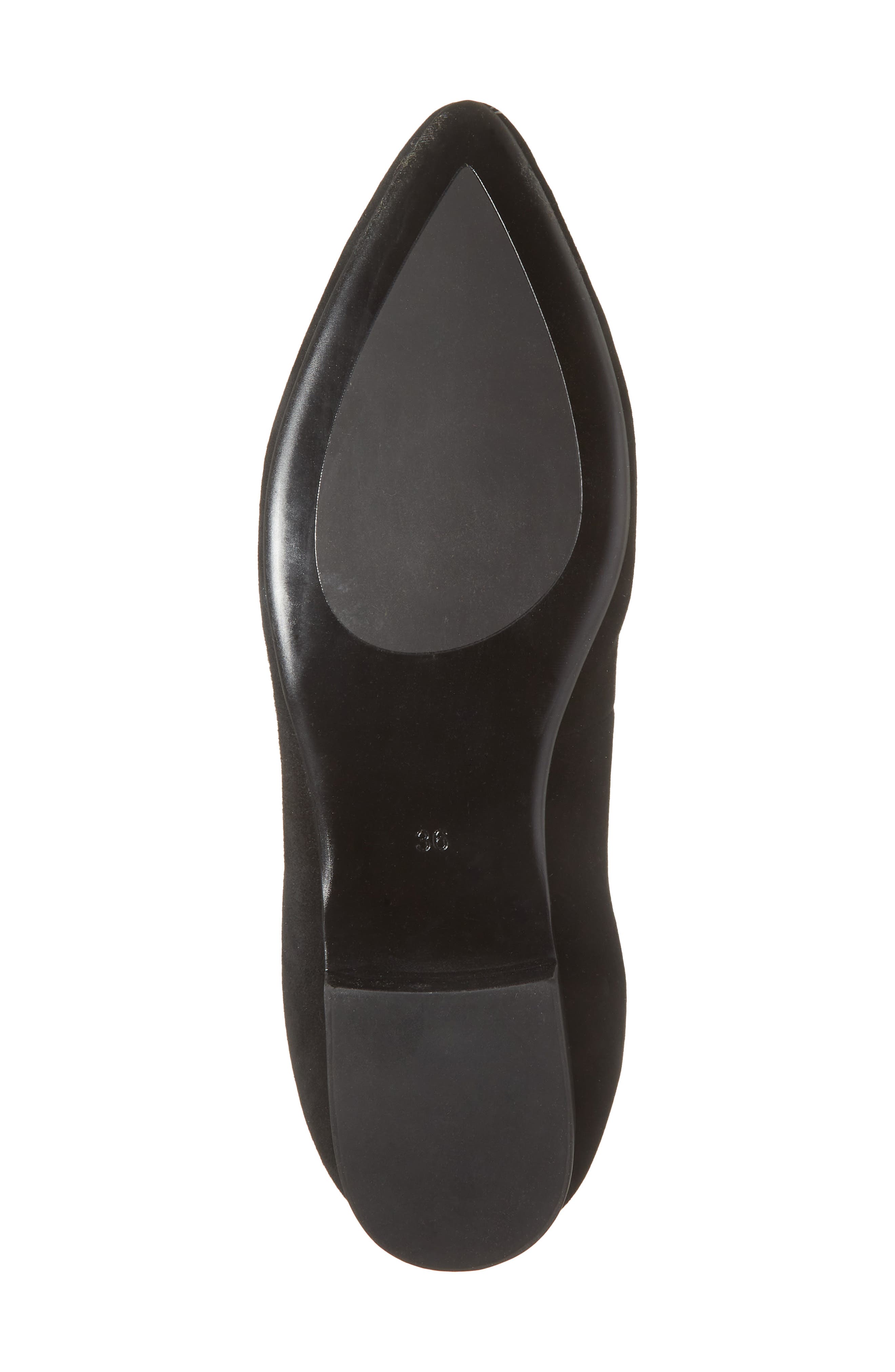Cordani Mavis Pointed Toe Flat, Alternate, color, Black Suede