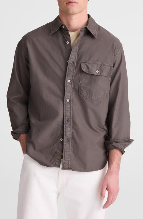 Allday Single Pocket Oxford Shirt