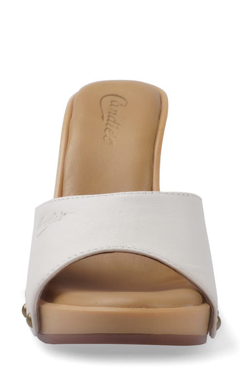 Candies Candie's Antonella Slide Sandal In Milk Leather