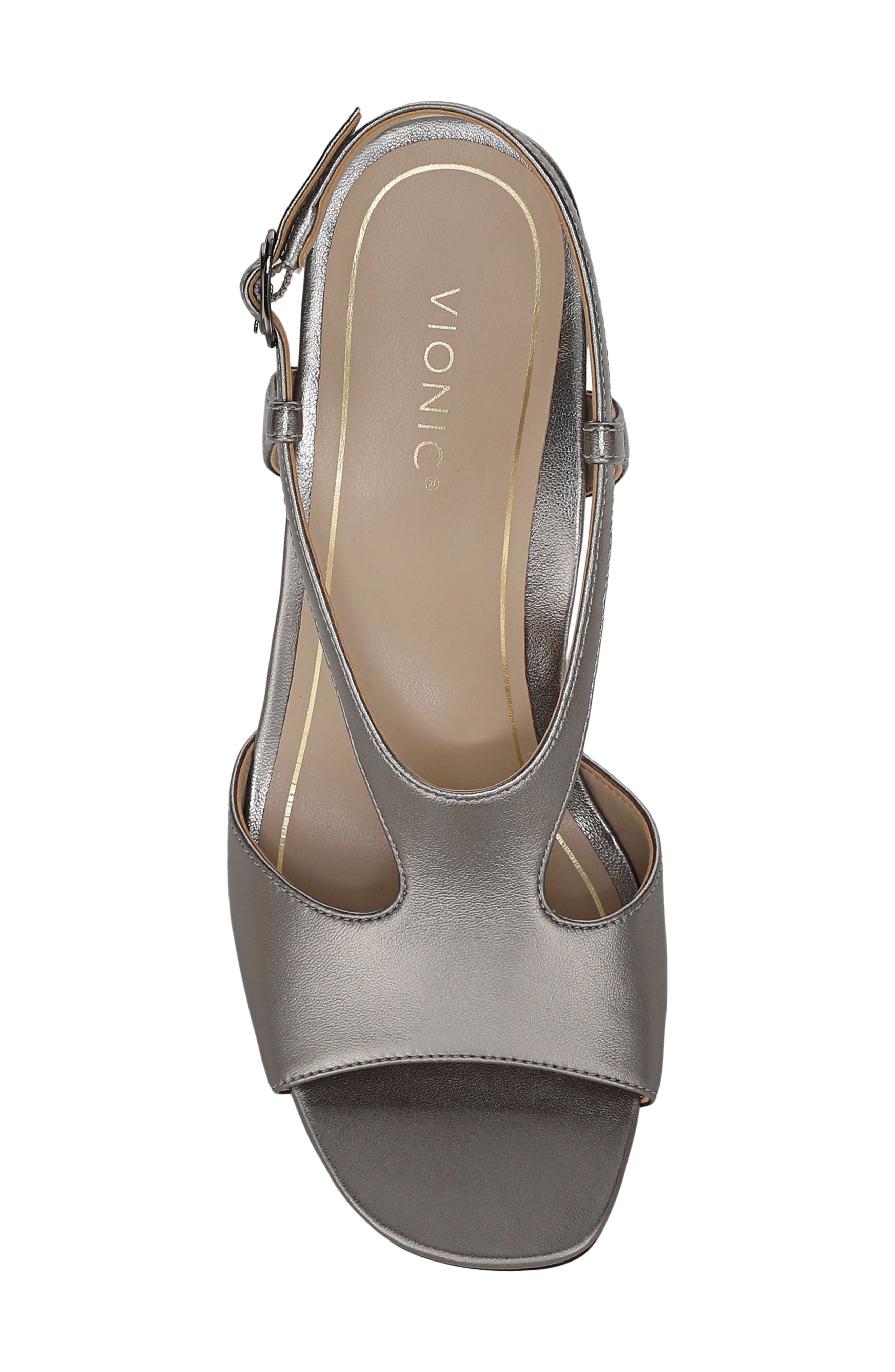 Raquel Block Heel Sandal, Alternate, color, PEWTER LEATHER
