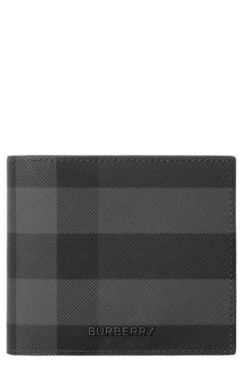 Check Coated Canvas Bifold Wallet