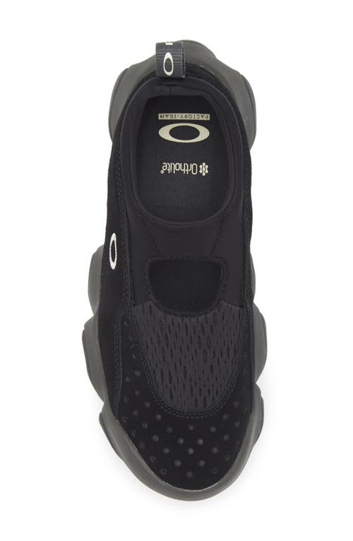 Oakley Factory Team Suede Flesh Sandal In Black