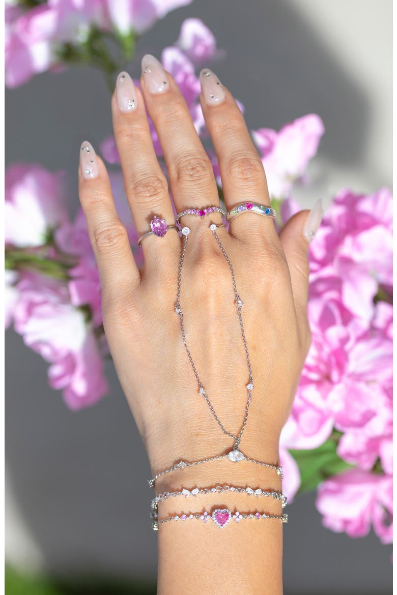 Kailua Hand Chain, Alternate, color, SILVER