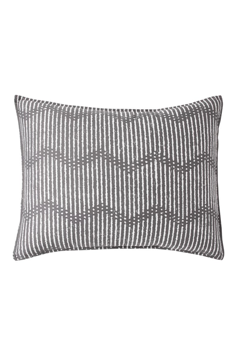 Dot Chevron Comforter & Sham Set, Alternate, color, CHARCOAL