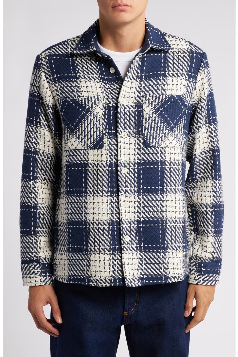 Whiting Marine Beatnik Button-Up Overshirt, Alternate, color, MARINE