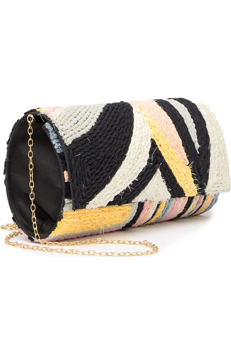 G-lish Abstract Foldover Clutch, Alternate, color,