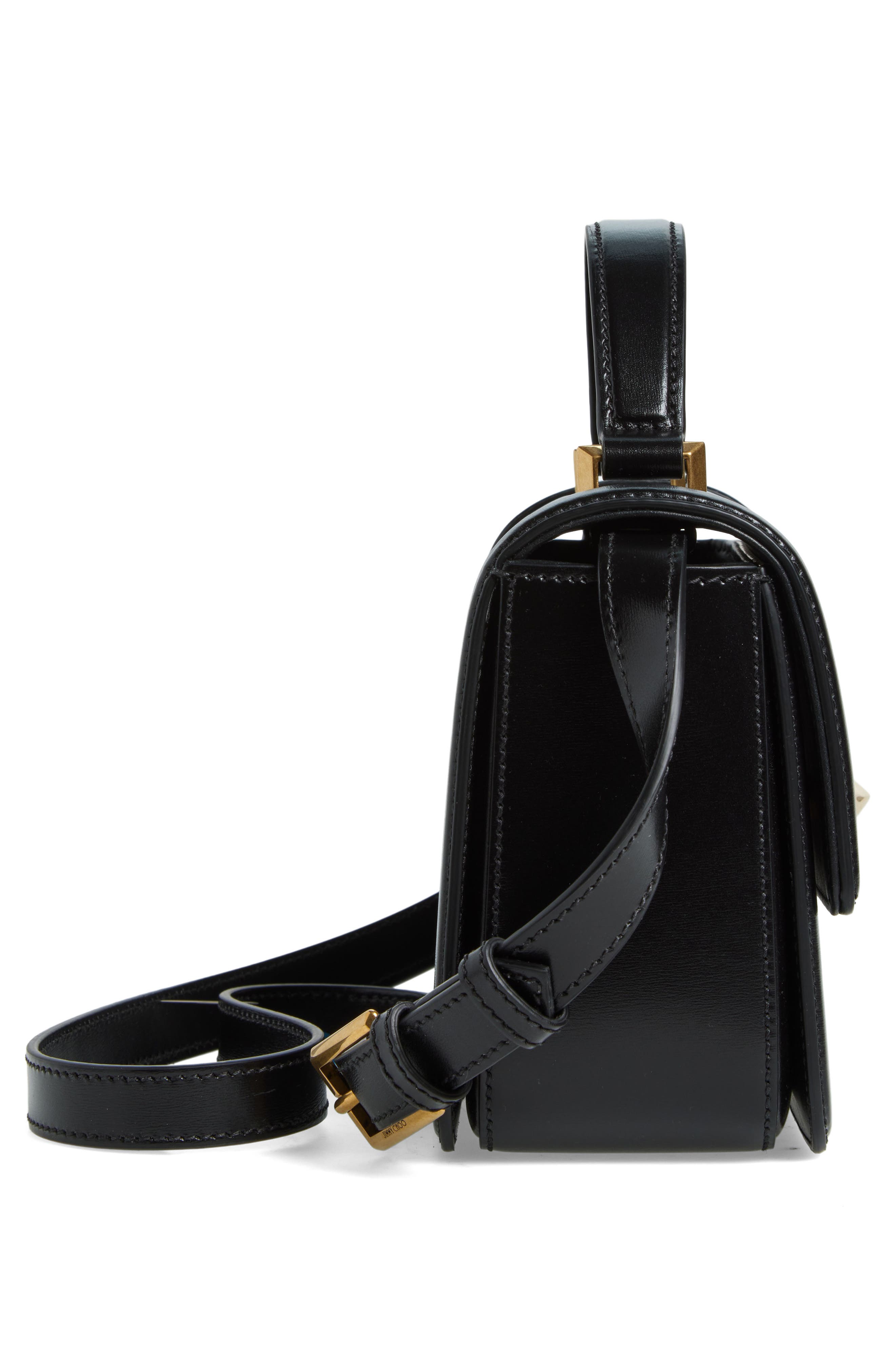 Jimmy Choo Diamond Leather Top Handle Bag, Alternate, color, 