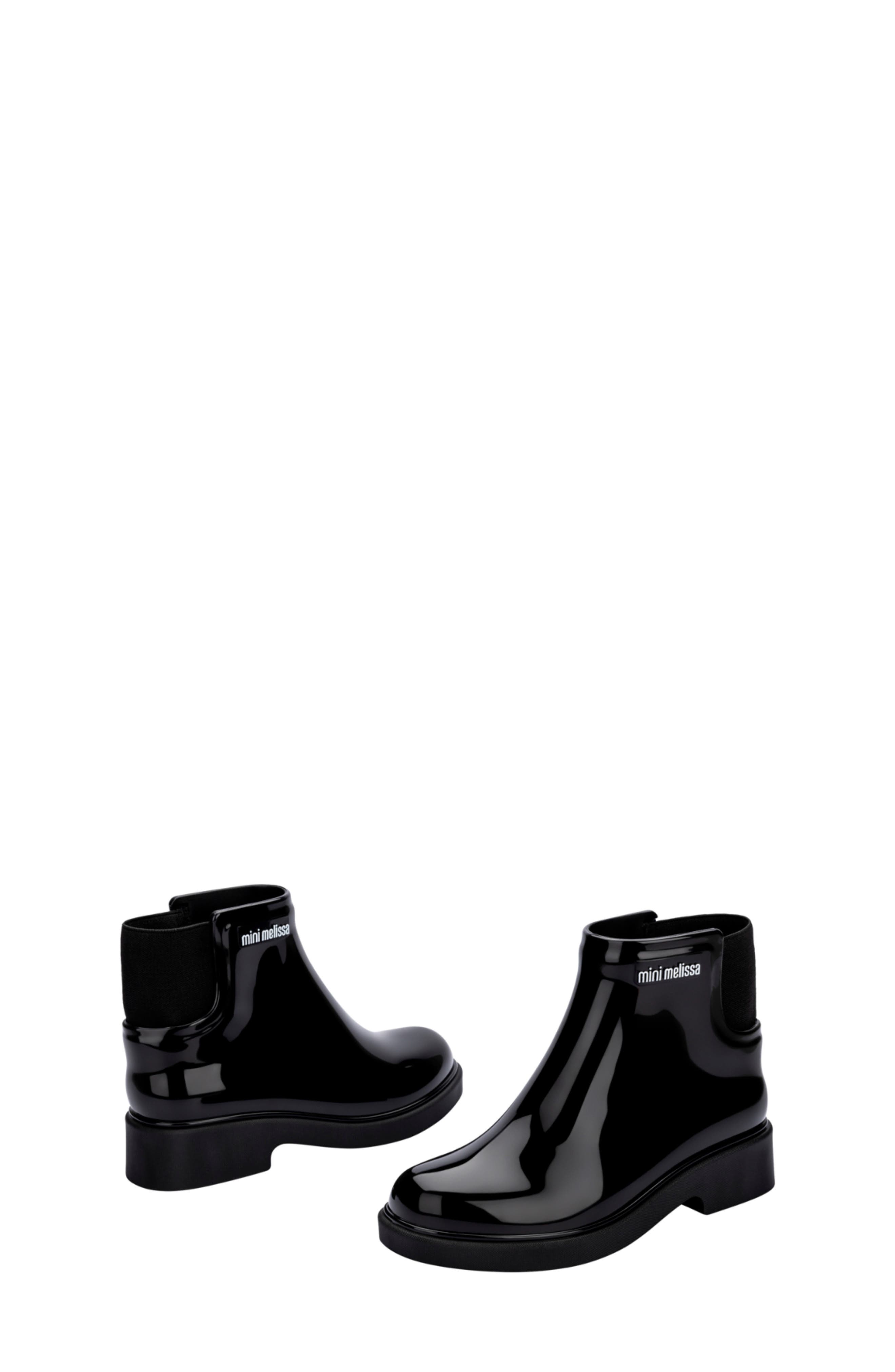 Mini Melissa Kids' Chelsea Boot, Alternate, color, Black