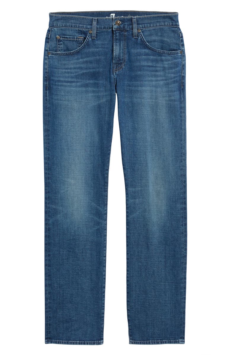 7 For All Mankind Straight Slim Straight Leg Jeans, Alternate, color, 