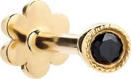 MARIA TASH Scalloped Black Diamond Stud Earring