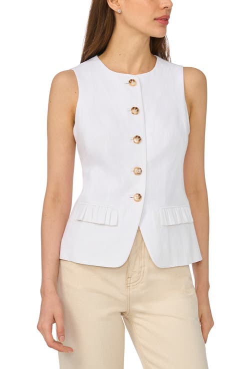 Front Button Fitted Vest