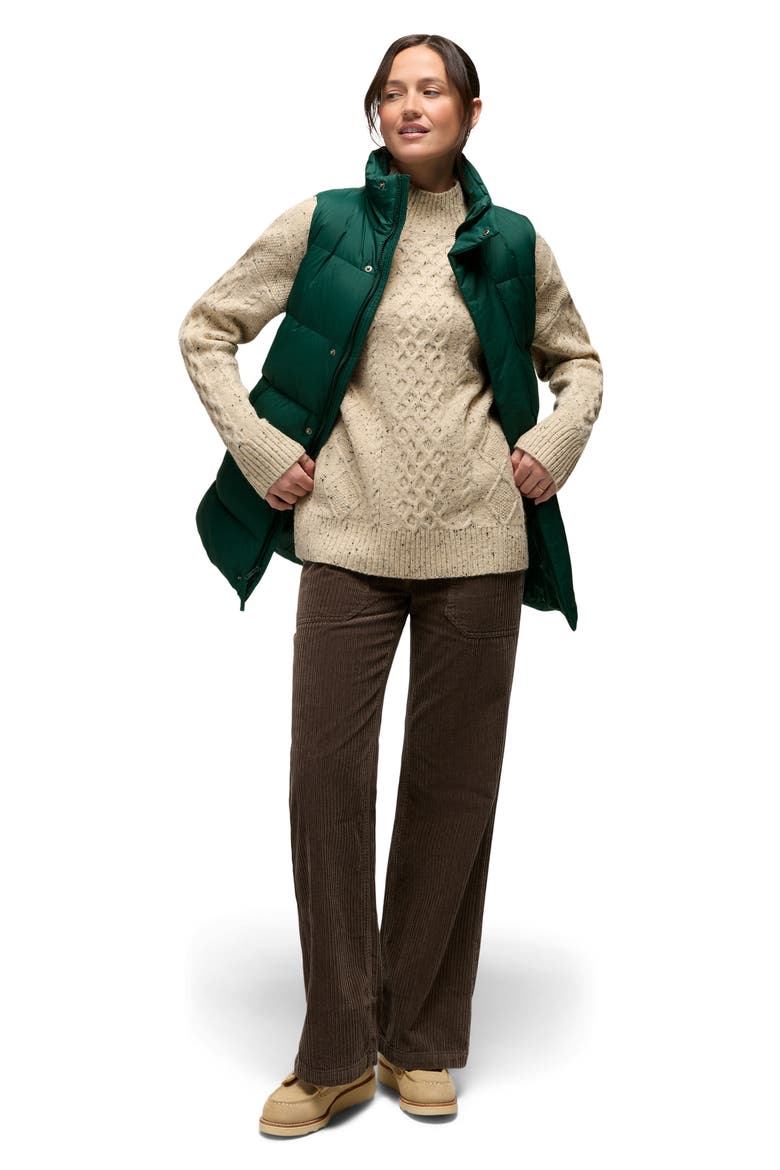 Amber Mountain Cable Sweater, Alternate, color, STONE
