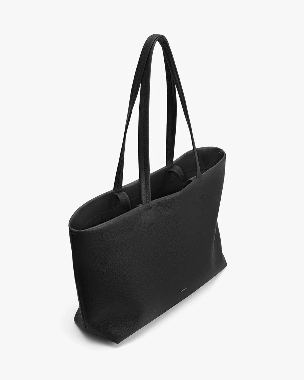 Cuyana Small Easy Tote, Alternate, color, Black