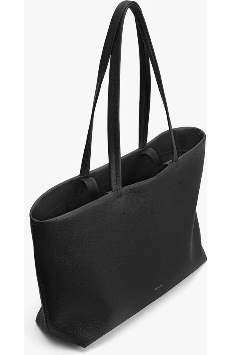 Cuyana Small Easy Tote, Alternate, color, Black