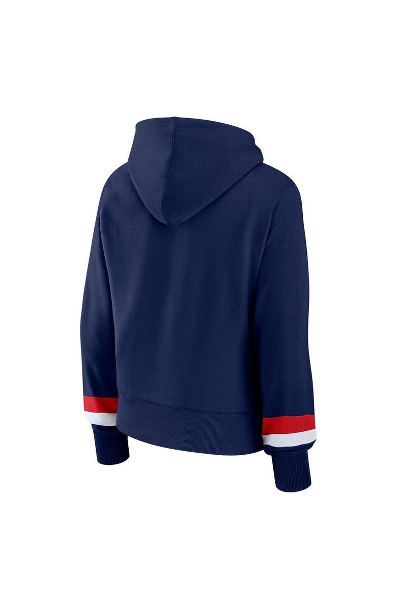 FANATICS Women's Fanatics Branded  Navy Boston Red Sox Over Under Pullover Hoodie, Alternate, color, Navy