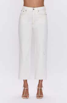 Pistola Cassie High Waist Crop Straight Leg Jeans