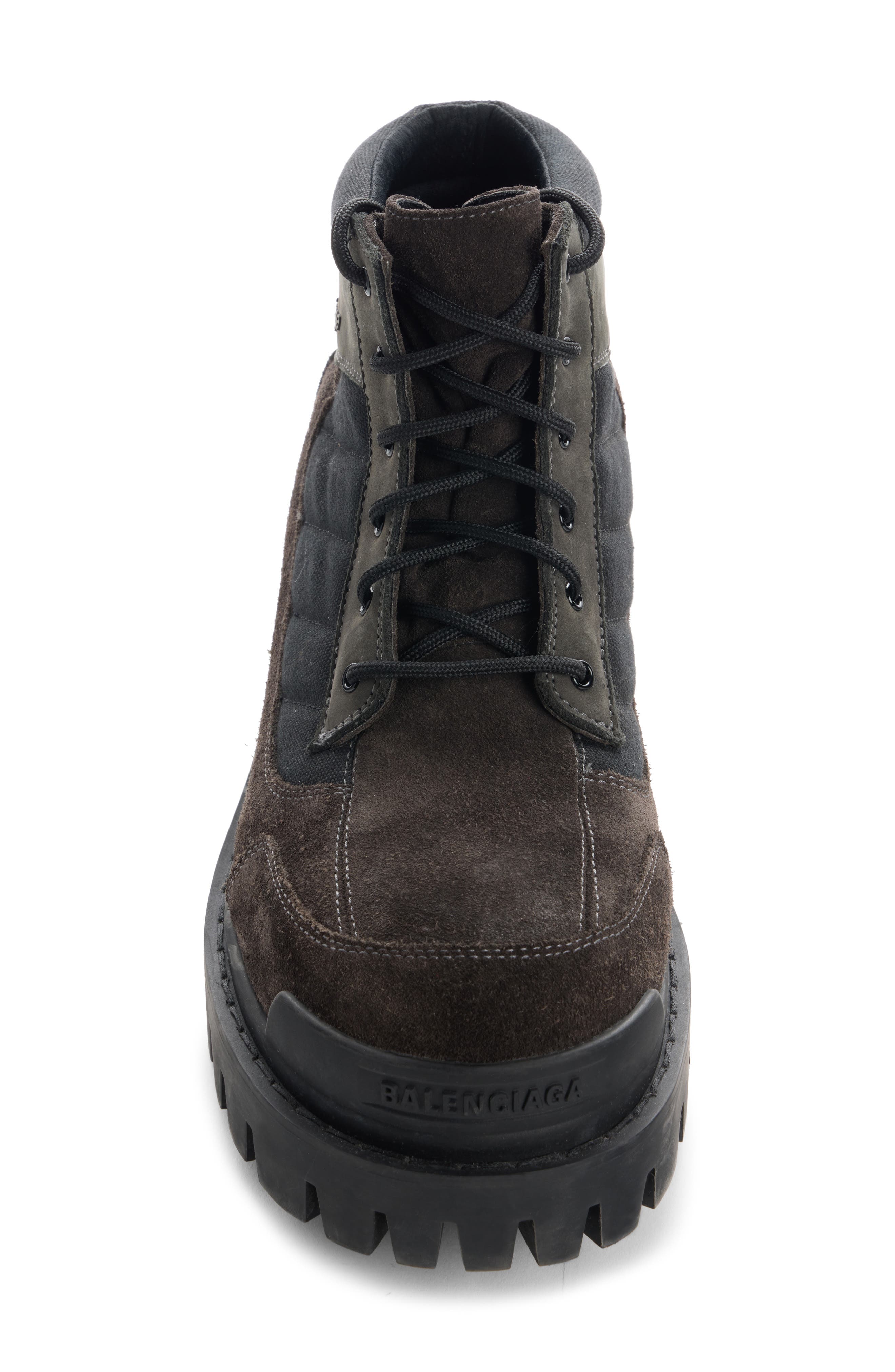 Balenciaga Combat Strike Low Boot, Alternate, color, Brown / Black