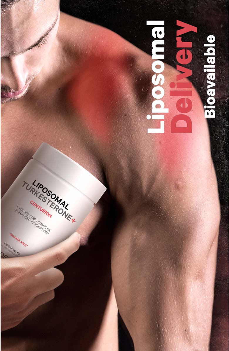 Codeage Liposomal Turkesterone 500 mg Supplement, Alternate, color, White