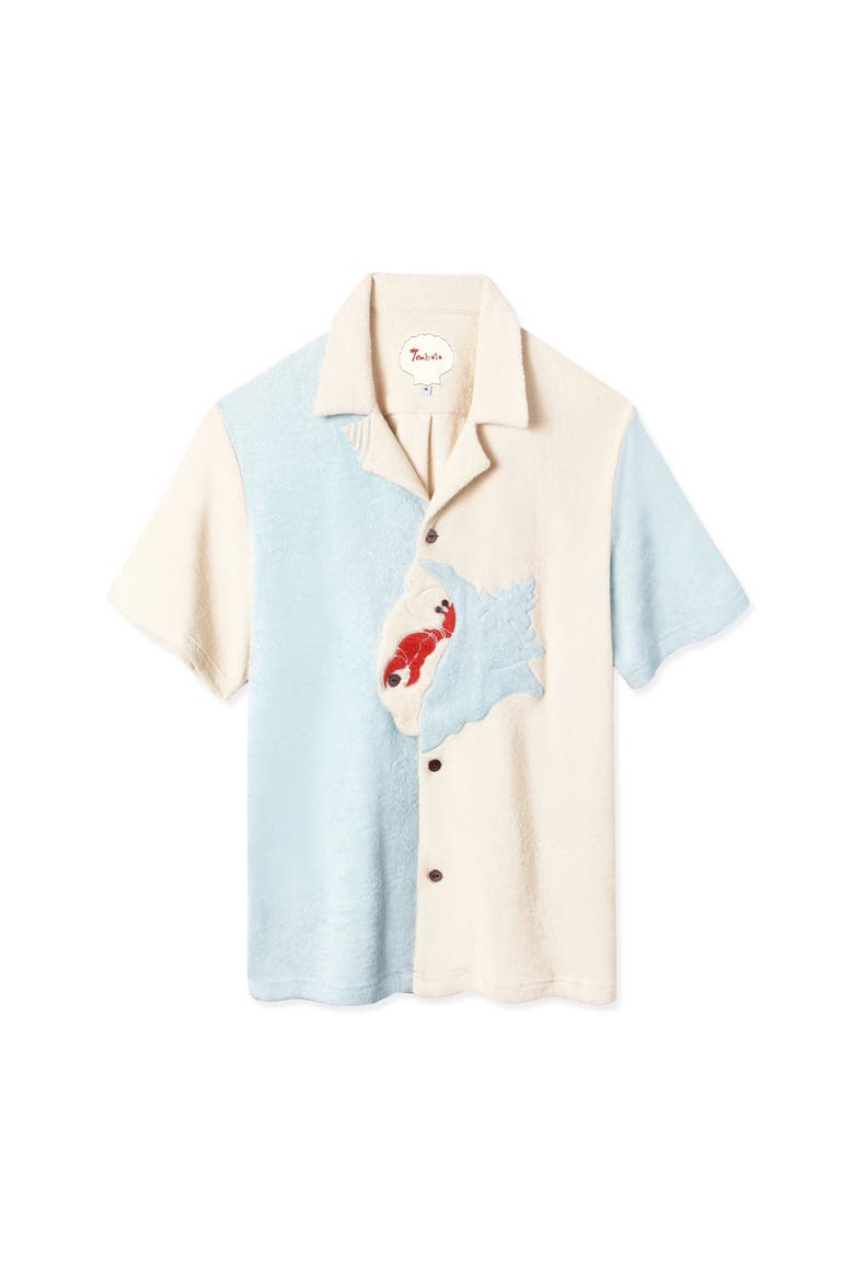 'Hermit Crabana' Cabana, Main, color, Pale Blue/Beige