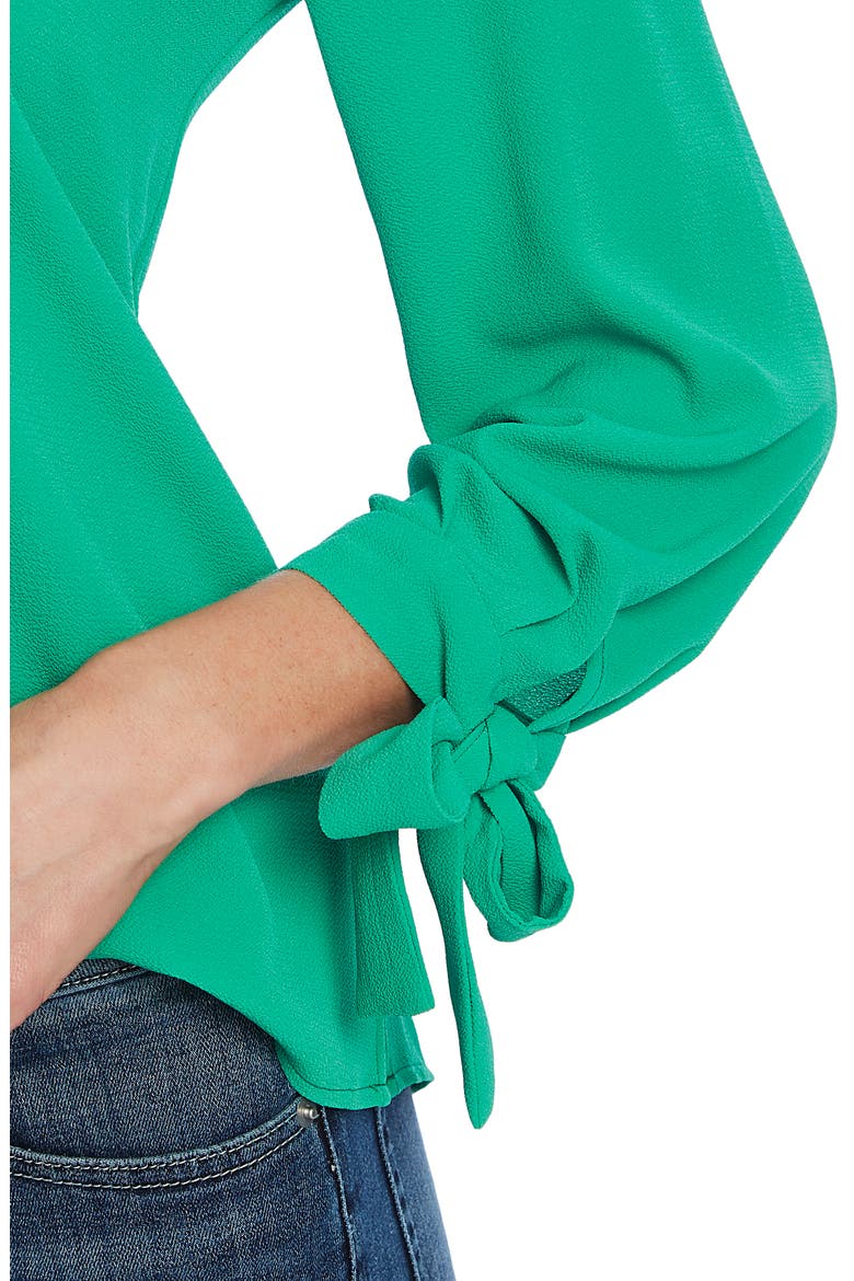 Tie Sleeve Top, Alternate, color, JASMINE GREEN