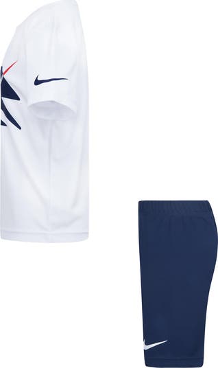 Kids' Dri-FIT Mashup Swoosh T-Shirt & Shorts Set