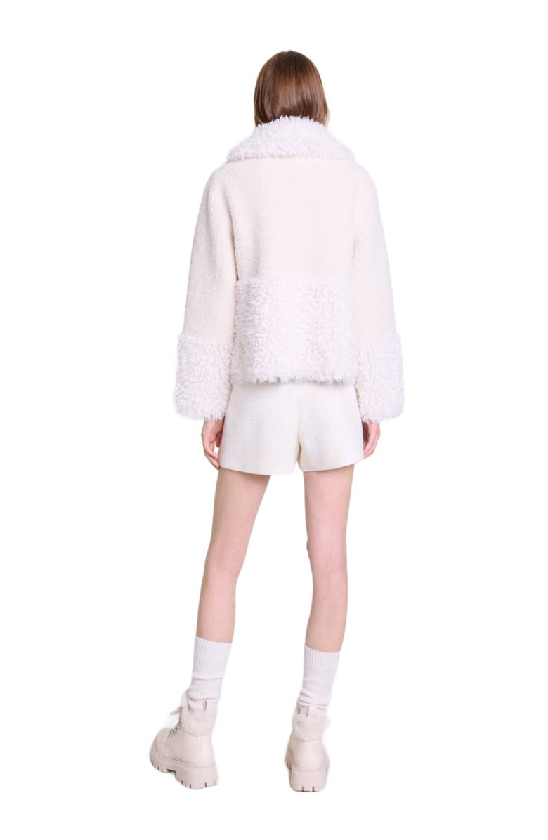 maje Short fake fur coat, Alternate, color,