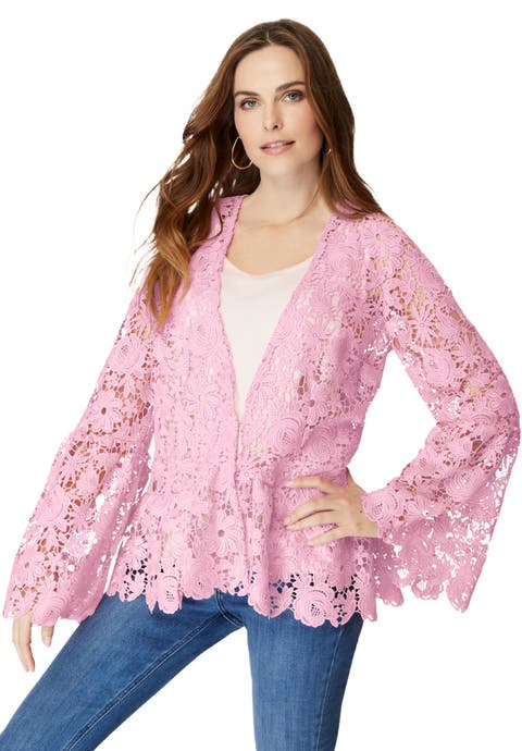 Bell Sleeve Lace Jacket