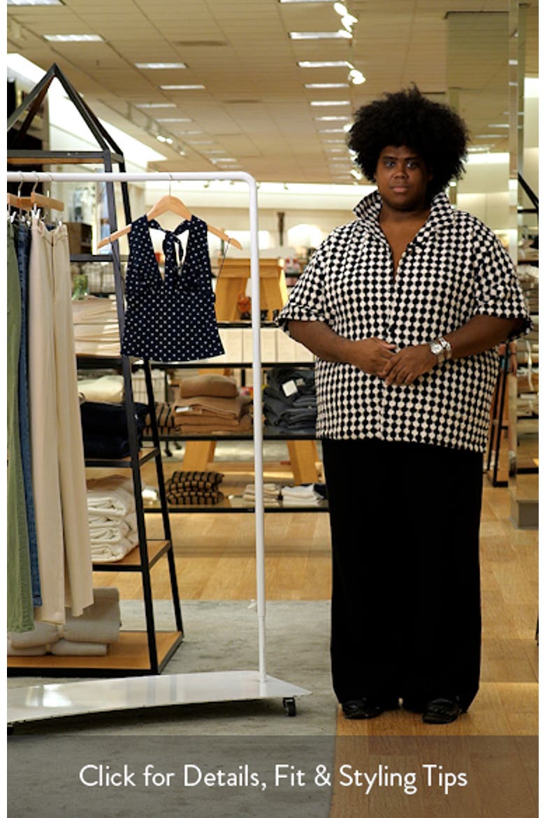 Blaire Polka Dot Halter Crop Top video