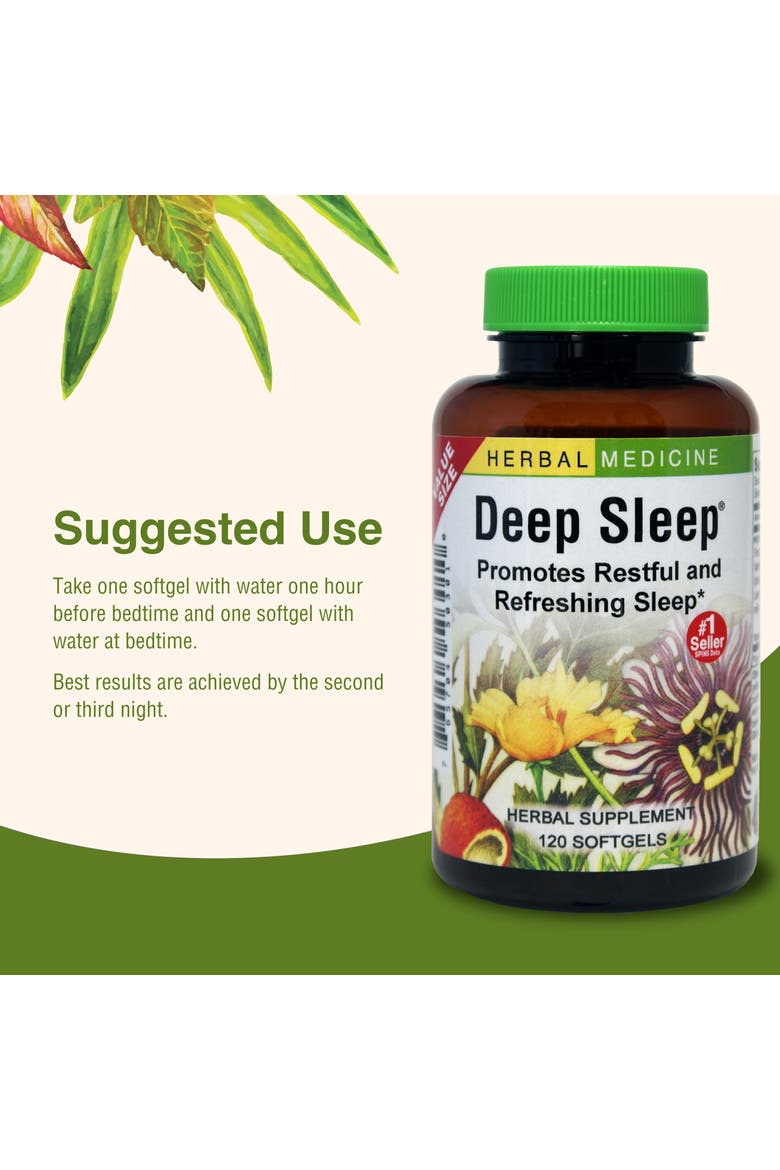 Deep Sleep Herbal Sleep Support Softgels, 120 Count, Alternate, color, No Color