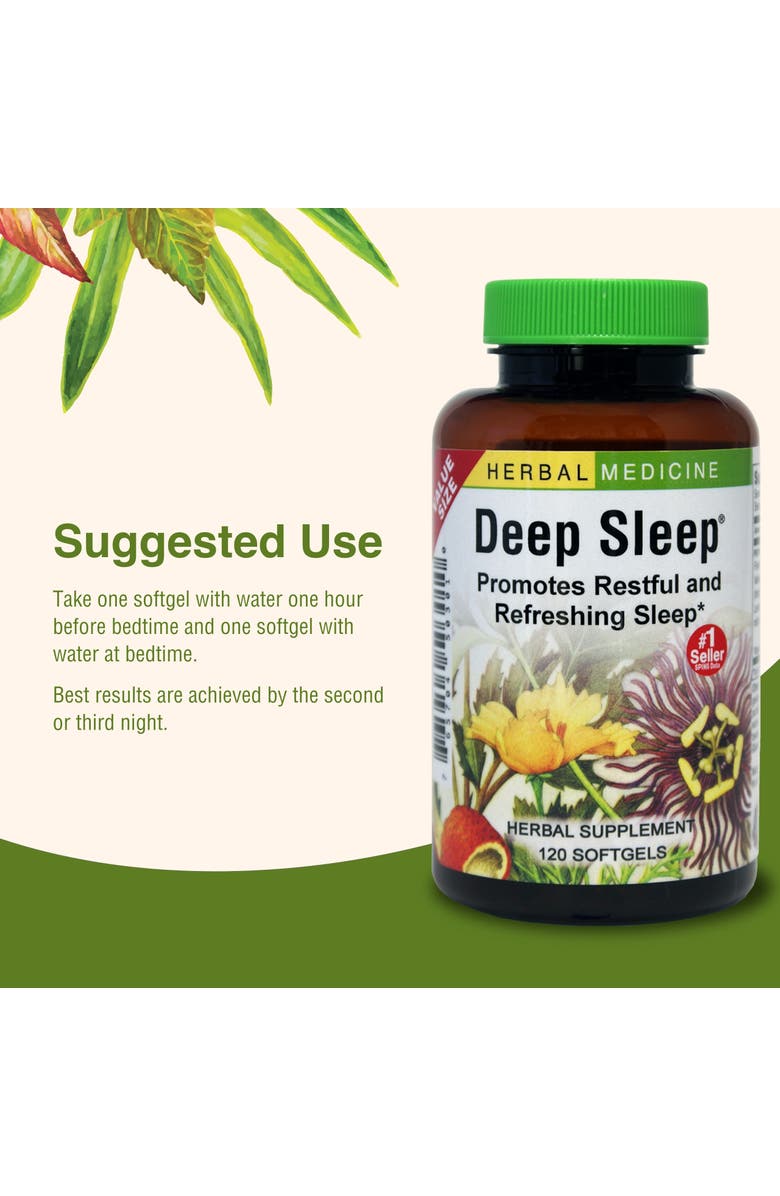 Herbs Etc. Deep Sleep Herbal Sleep Support Softgels, 120 Count, Alternate, color, NO COLOR