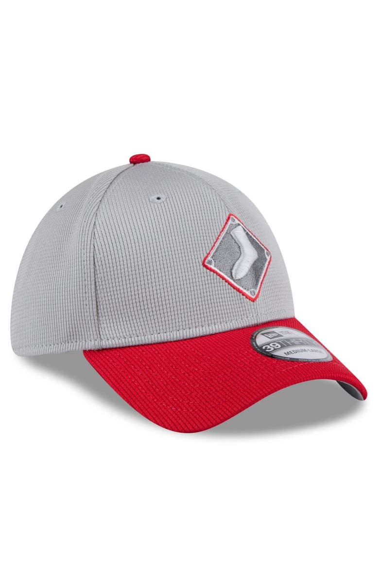 New Era Men's New Era  Gray/Red Chicago White Sox 2025 Batting Practice 39THIRTY Flex Hat, Alternate, color, 