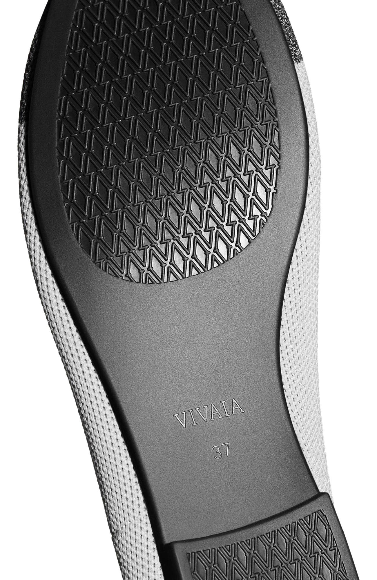 VIVAIA Round-Toe Embroidered Loafers, Alternate, color, Oyster Rich Grey - Moo Cat